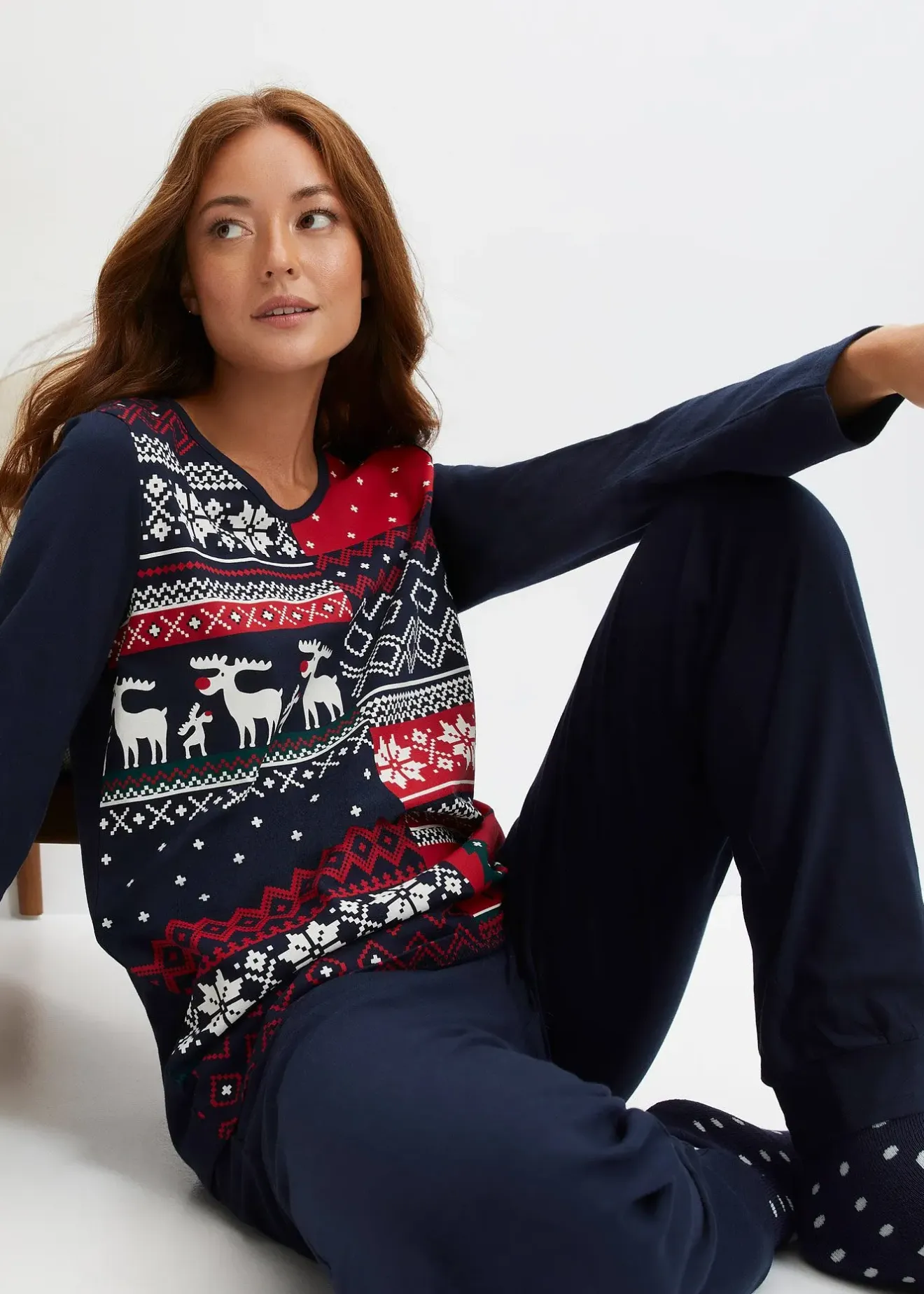 bonprix Pyjama 100% coton|Femme Lingerie Nuit