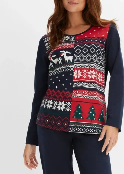 bonprix Pyjama 100% coton|Femme Lingerie Nuit