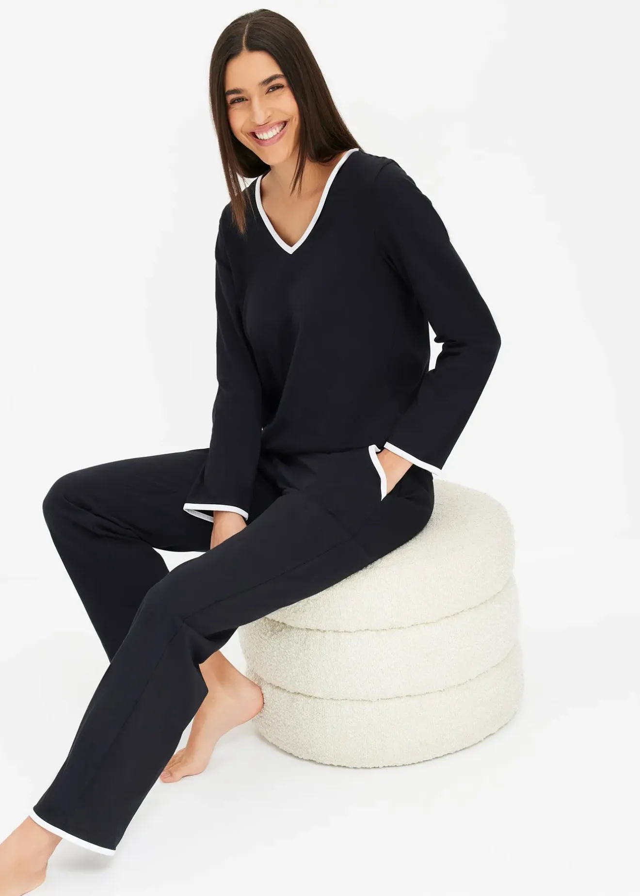 Femme bonprix Basiques|Lingerie Nuit|Pyjama 100% coton