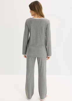 bonprix Pyjama 100% coton|Femme Basiques|Lingerie Nuit