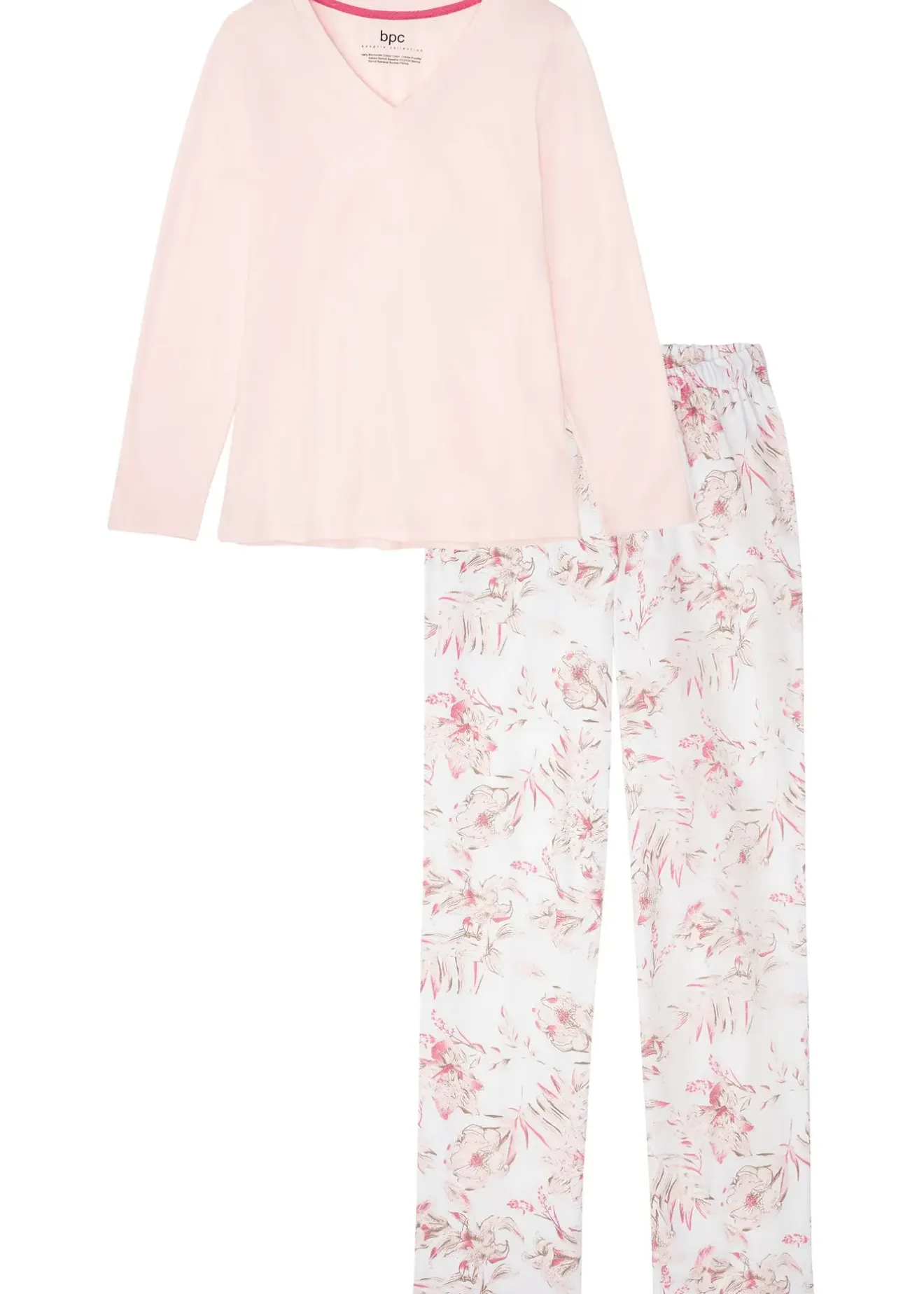 bonprix Pyjama 100% coton|Femme Lingerie Nuit