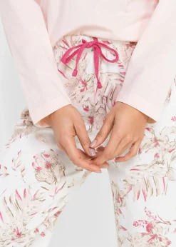 bonprix Pyjama 100% coton|Femme Lingerie Nuit