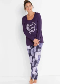 bonprix Pyjama 100% coton|Femme Lingerie Nuit