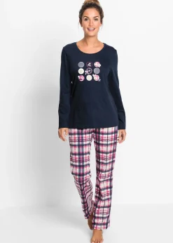 bonprix Pyjama 100% coton|Femme Lingerie Nuit