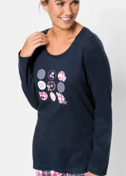 bonprix Pyjama 100% coton|Femme Lingerie Nuit