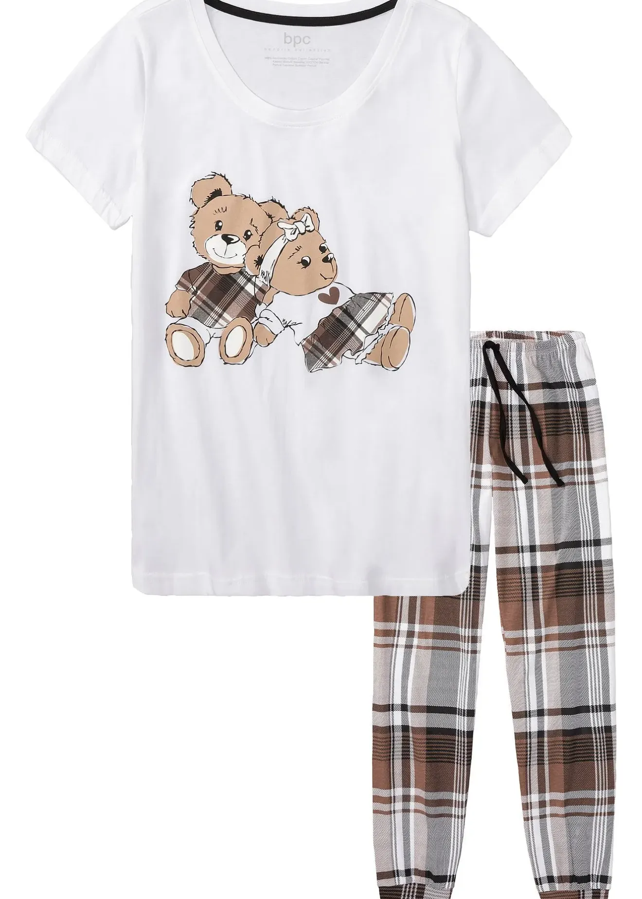 bonprix Pyjama 100% coton|Femme Lingerie Nuit