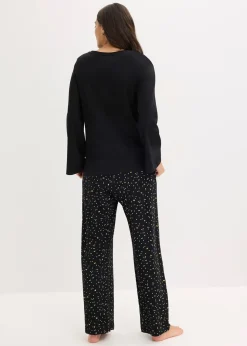 bonprix Pyjama 100% coton à imprimé brillant|Femme Lingerie Nuit