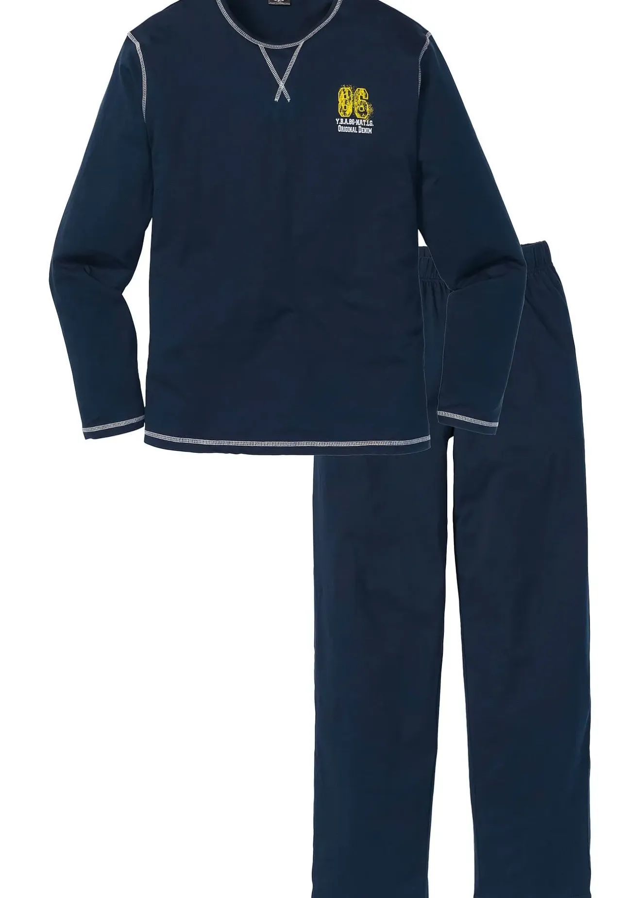 Homme bonprix Sous-Vêtements|Pyjamas|Pyjama 100% coton à manches longues