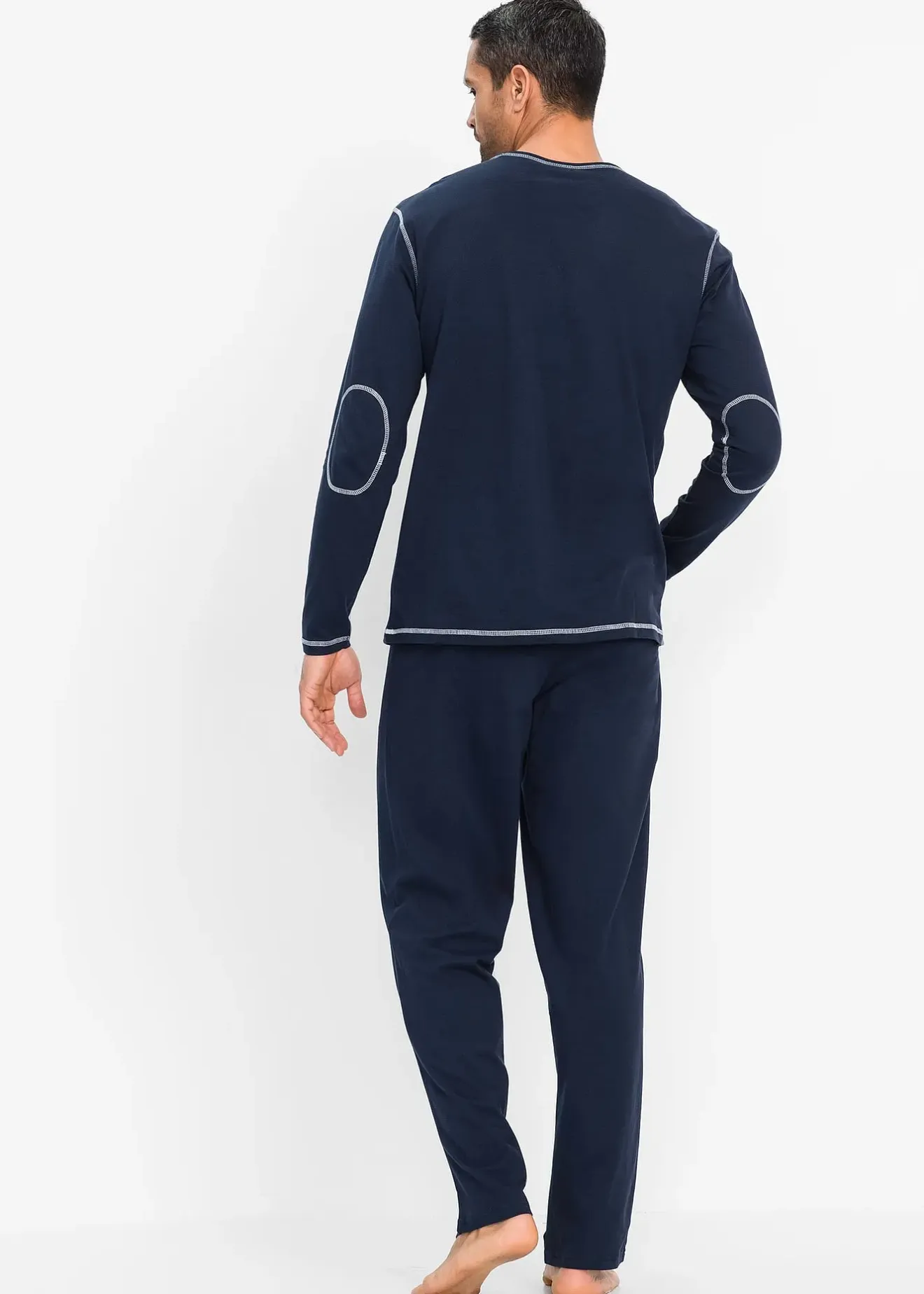 Homme bonprix Sous-Vêtements|Pyjamas|Pyjama 100% coton à manches longues