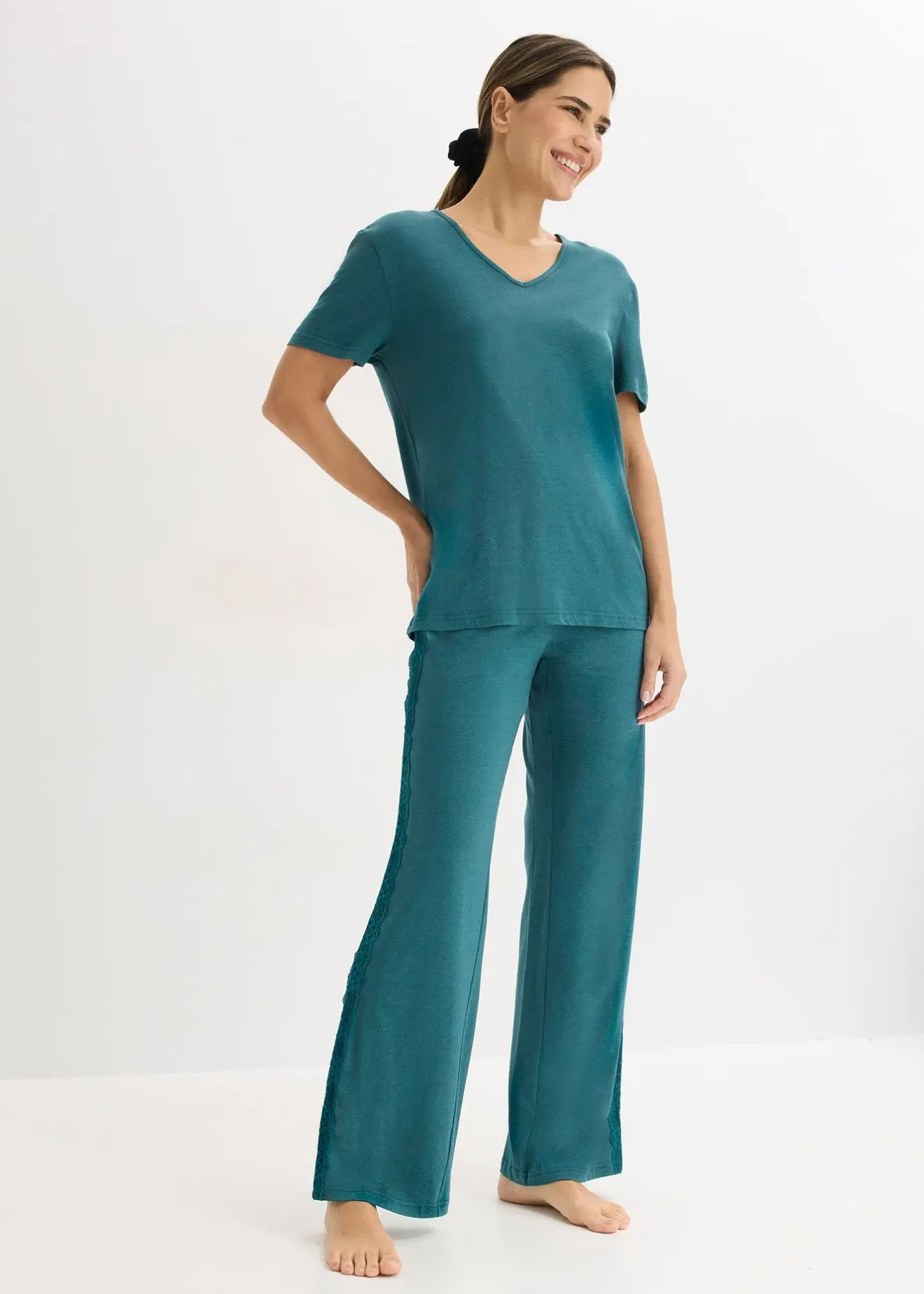 bonprix Pyjama à dentelle|Femme Lingerie Nuit