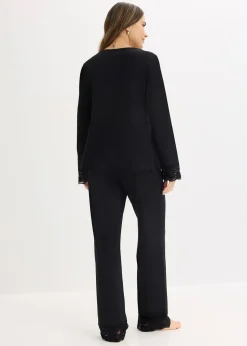 Femme bonprix Lingerie Nuit|Pyjama à empiècement en dentelle