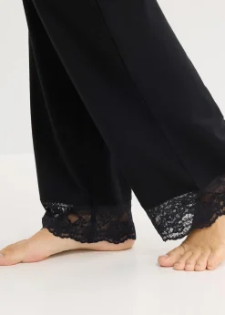 Femme bonprix Lingerie Nuit|Pyjama à empiècement en dentelle