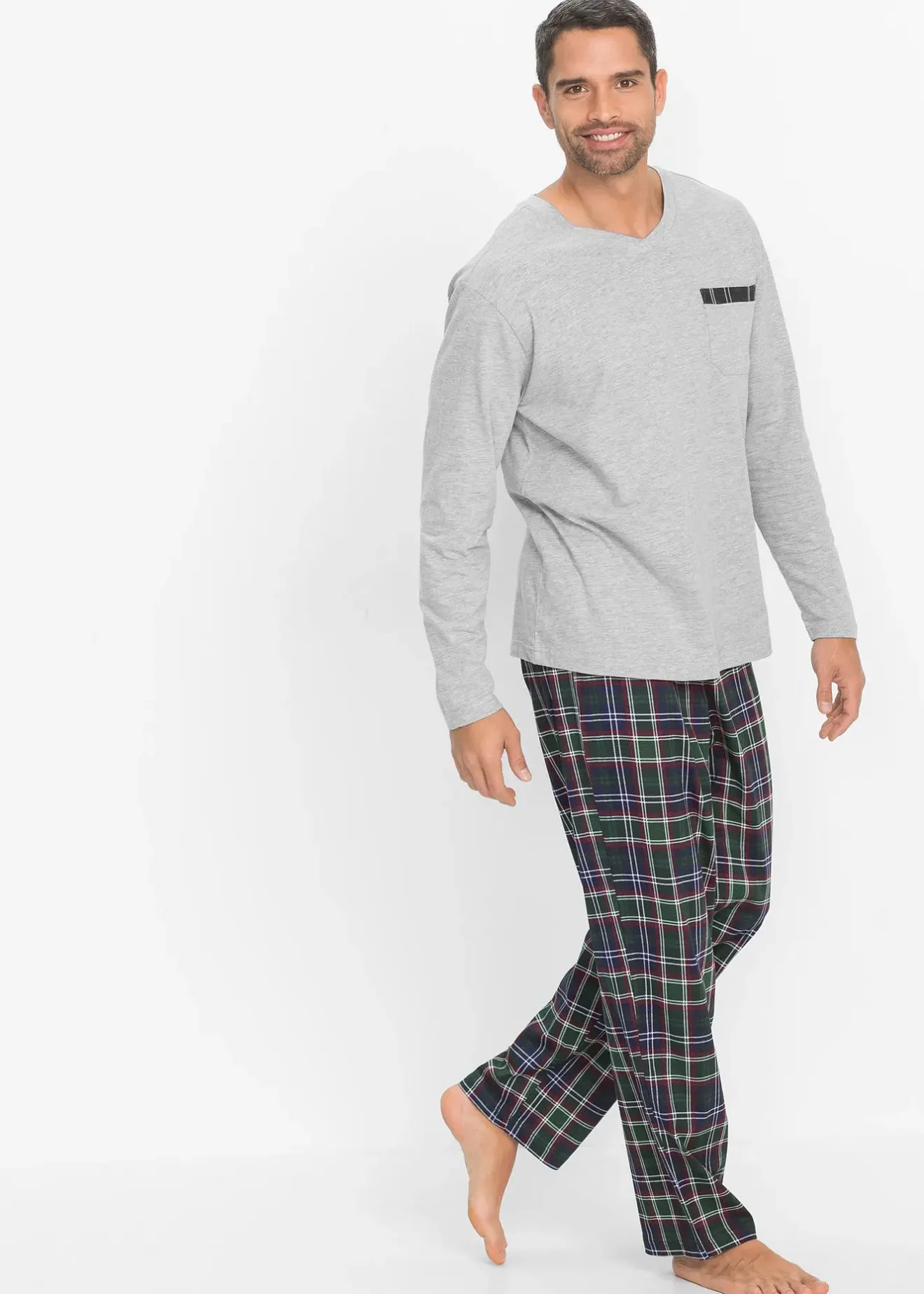 bonprix Pyjama à manches longues|Homme Pyjamas|Sous-Vêtements