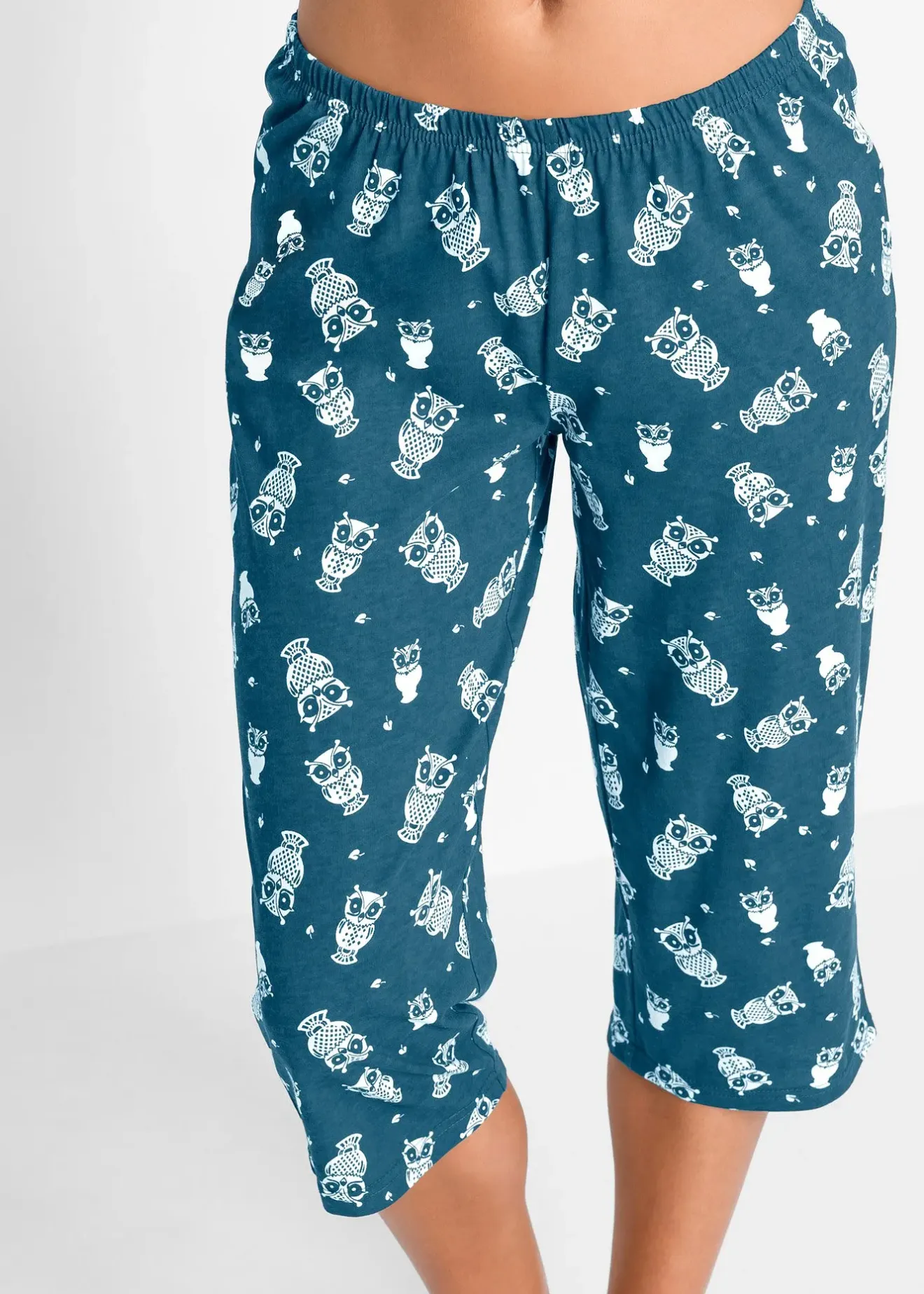 bonprix Pyjama avec corsaire et t-shirt|Femme Lingerie Nuit