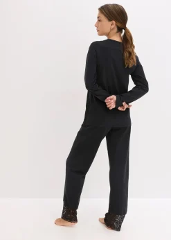 bonprix Pyjama avec finitions dentelle|Femme Lingerie Nuit