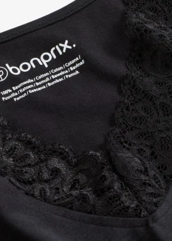 bonprix Pyjama avec finitions dentelle|Femme Lingerie Nuit