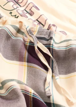 bonprix Pyjama avec pantalon tissé doux et pochette cadeau|Femme Lingerie Nuit