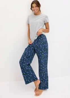 Femme bonprix Lingerie Nuit|Pyjama avec T-shirt manches courtes slim