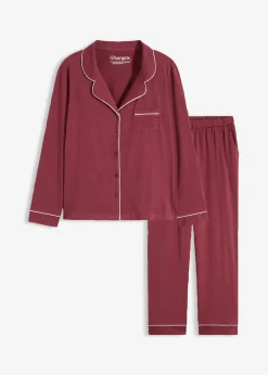 bonprix Pyjama boutonné 100% coton|Femme Lingerie Nuit