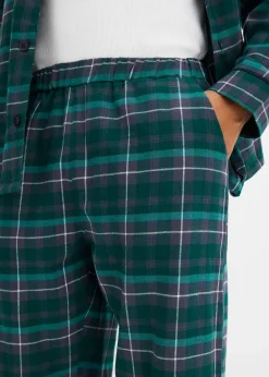 Homme bonprix Pyjamas|Sous-Vêtements|Pyjama boutonné homme en flanelle douce, manches longues