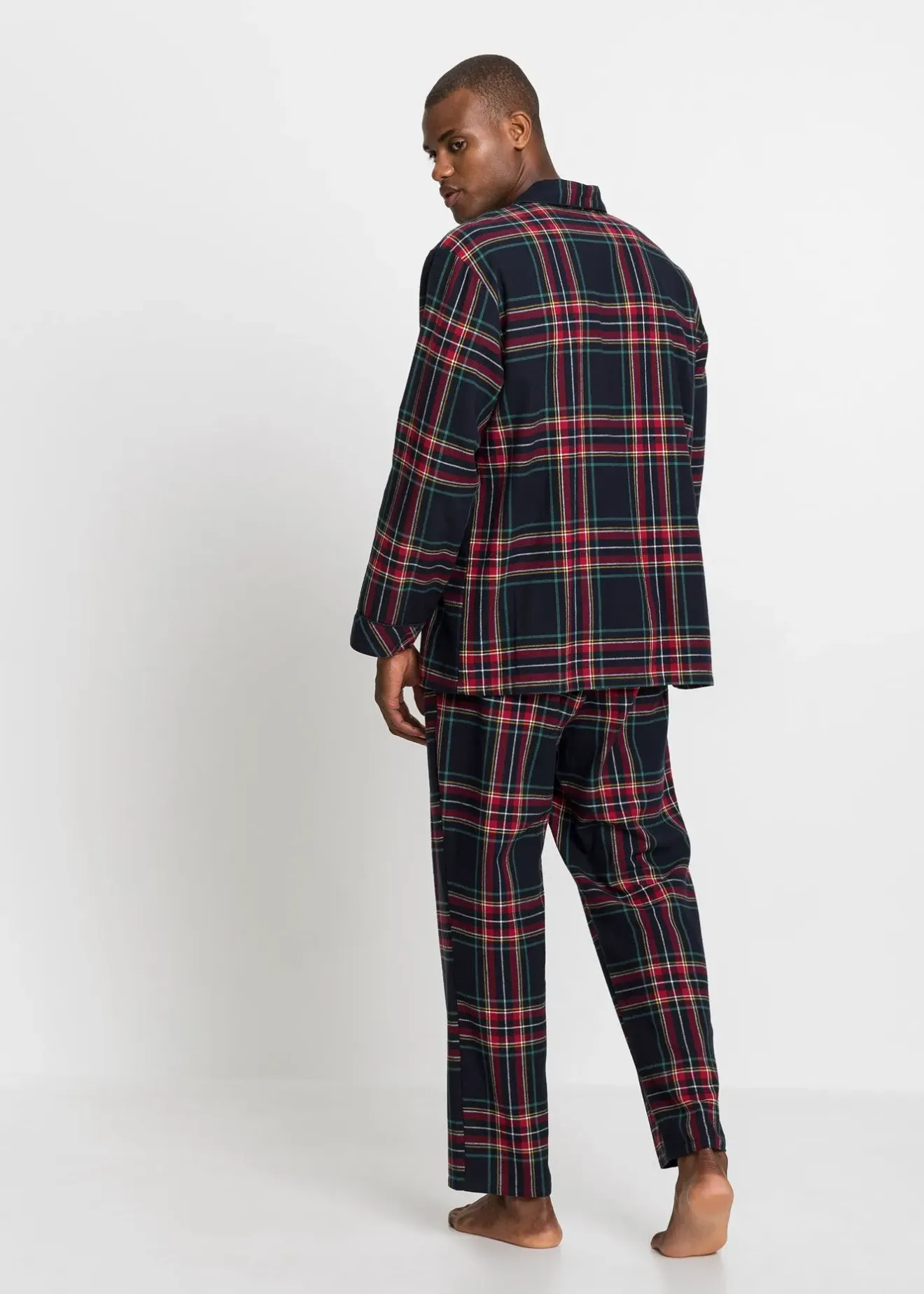 Homme bonprix Pyjamas|Sous-Vêtements|Pyjama boutonné homme en flanelle douce