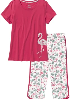 Femme bonprix Lingerie Nuit|Pyjama corsaire 100% coton