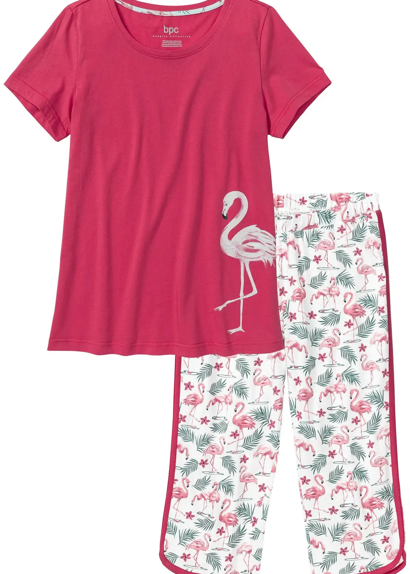 Femme bonprix Lingerie Nuit|Pyjama corsaire 100% coton