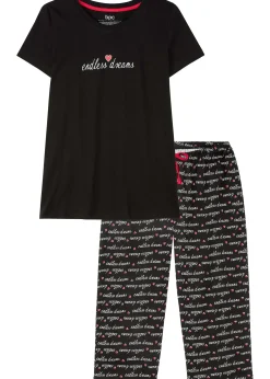 bonprix Pyjama corsaire 100% coton|Femme Lingerie Nuit