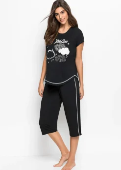 bonprix Pyjama corsaire 100% coton|Femme Lingerie Nuit