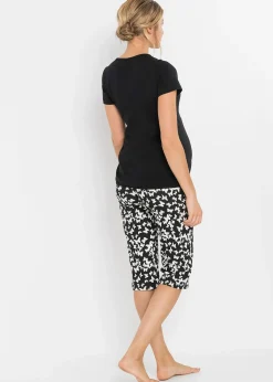 bonprix Pyjama corsaire d'allaitement coton|Femme Maternité|Lingerie Nuit