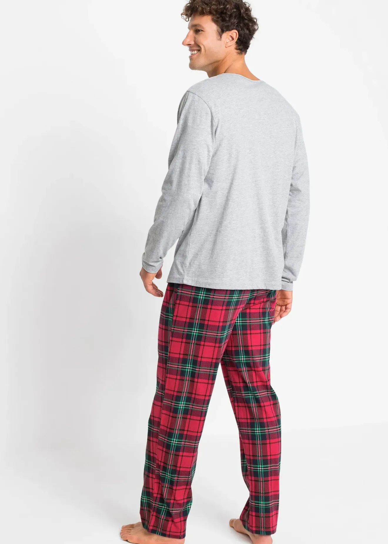Homme bonprix Pyjamas|Sous-Vêtements|Pyjama coton manches longues