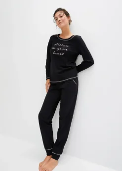 bonprix Pyjama doux avec poches latérales|Femme Lingerie Nuit