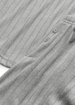 Femme bonprix Lingerie Nuit|Pyjama doux en jersey pointelle