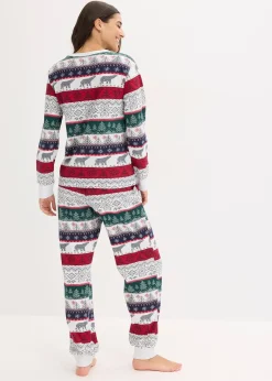 Femme bonprix Lingerie Nuit|Pyjama en coton doux avec pochette cadeau