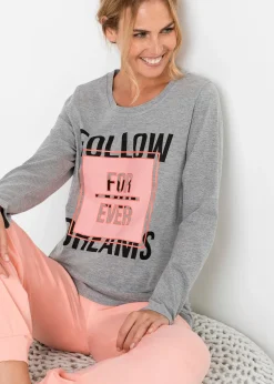 Femme bonprix Lingerie Nuit|Pyjama en coton et viscose