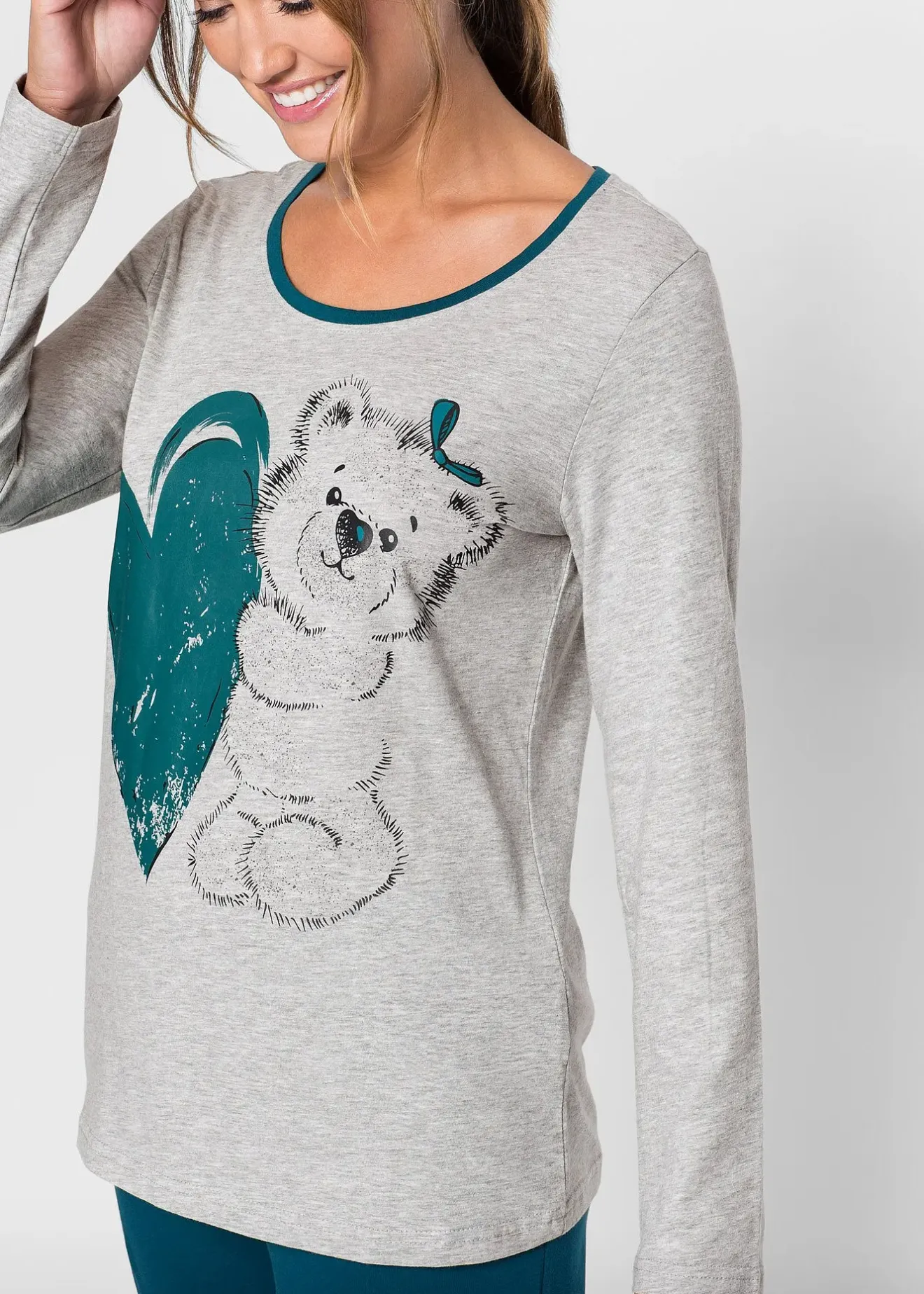 Femme bonprix Lingerie Nuit|Pyjama en coton majoritaire