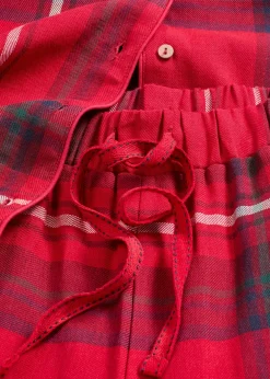 Femme bonprix Lingerie Nuit|Pyjama en douce flanelle de coton avec pochette cadeau