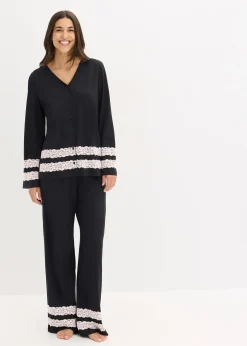 Femme bonprix Lingerie Nuit|Pyjama en douce viscose mélangée