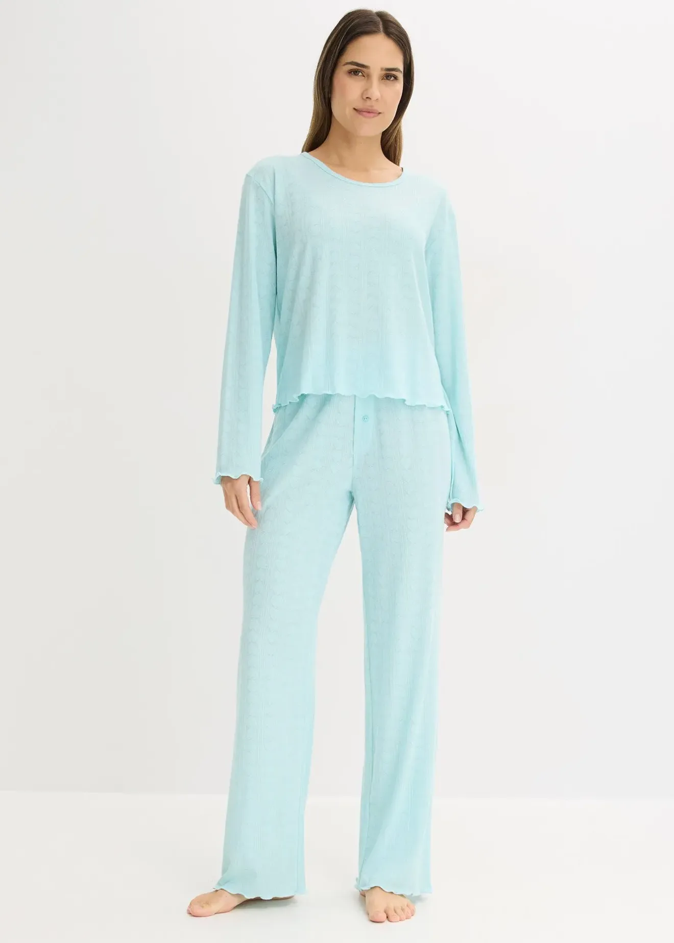 Femme bonprix Lingerie Nuit|Pyjama léger à motif cœurs