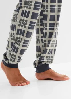 Homme bonprix Pyjamas|Sous-Vêtements|Pyjama manches longues 100% coton