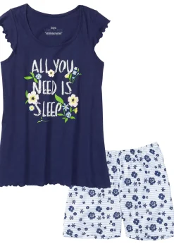 bonprix Pyjashort 100% coton|Femme Lingerie Nuit