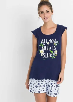 bonprix Pyjashort 100% coton|Femme Lingerie Nuit