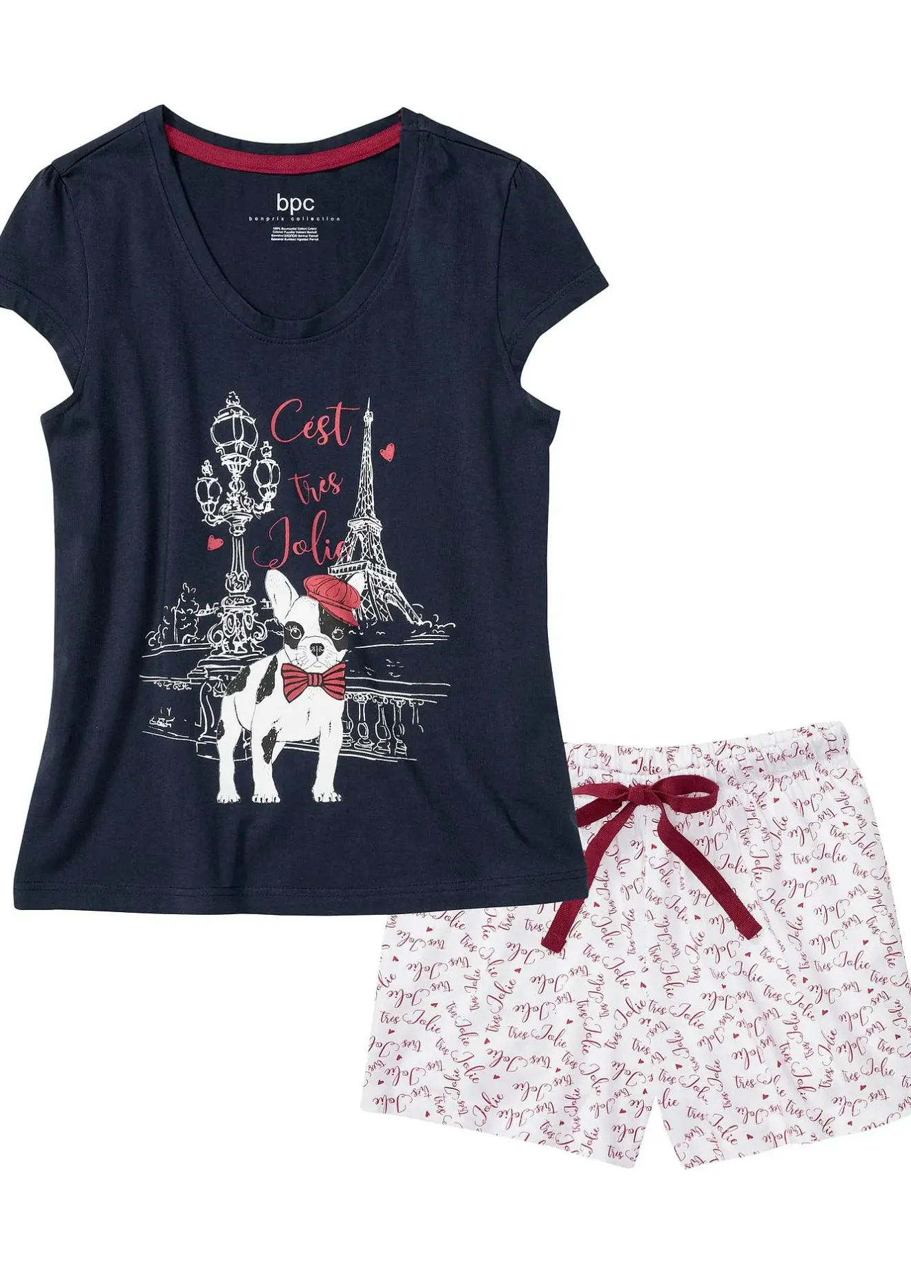 Femme bonprix Lingerie Nuit|Pyjashort 100% coton