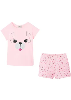 Enfant bonprix Filles·Pyjamas & Chemises De Nuit|Pyjashort 100% coton (ens. 2 pces)