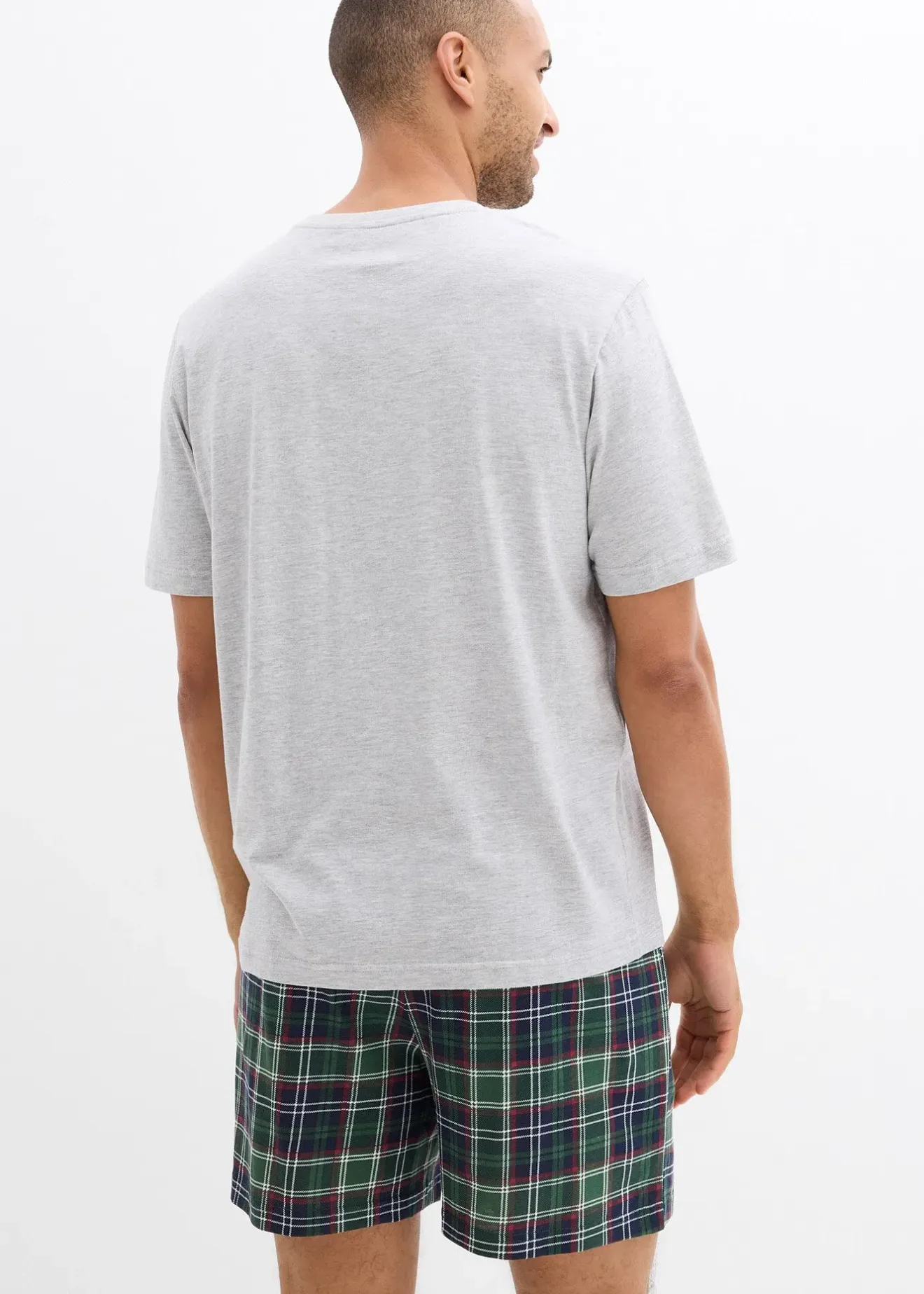 Homme bonprix Pyjamas|Sous-Vêtements|Pyjashort avec T-shirt à poche poitrine