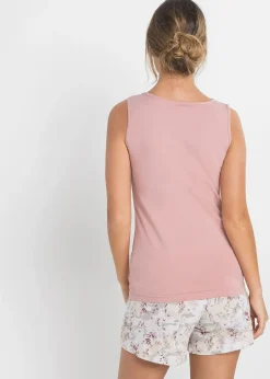 Femme bonprix Lingerie Nuit|Pyjashort avec une jolie dentelle