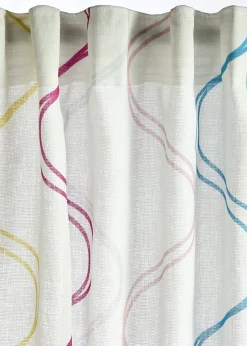 bonprix Rideau à imprimé ondulations (1 pce)| Rideaux Classiques