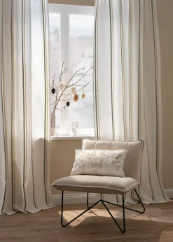 bonprix Salon·Rideaux & Voilages|Rideaux Classiques|Rideau à rayures tissées (1 pce)