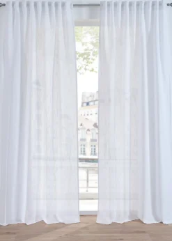 bonprix Rideau aspect lin normal et extra large (1 pce)| Salon·Rideaux & Voilages|Rideaux Classiques