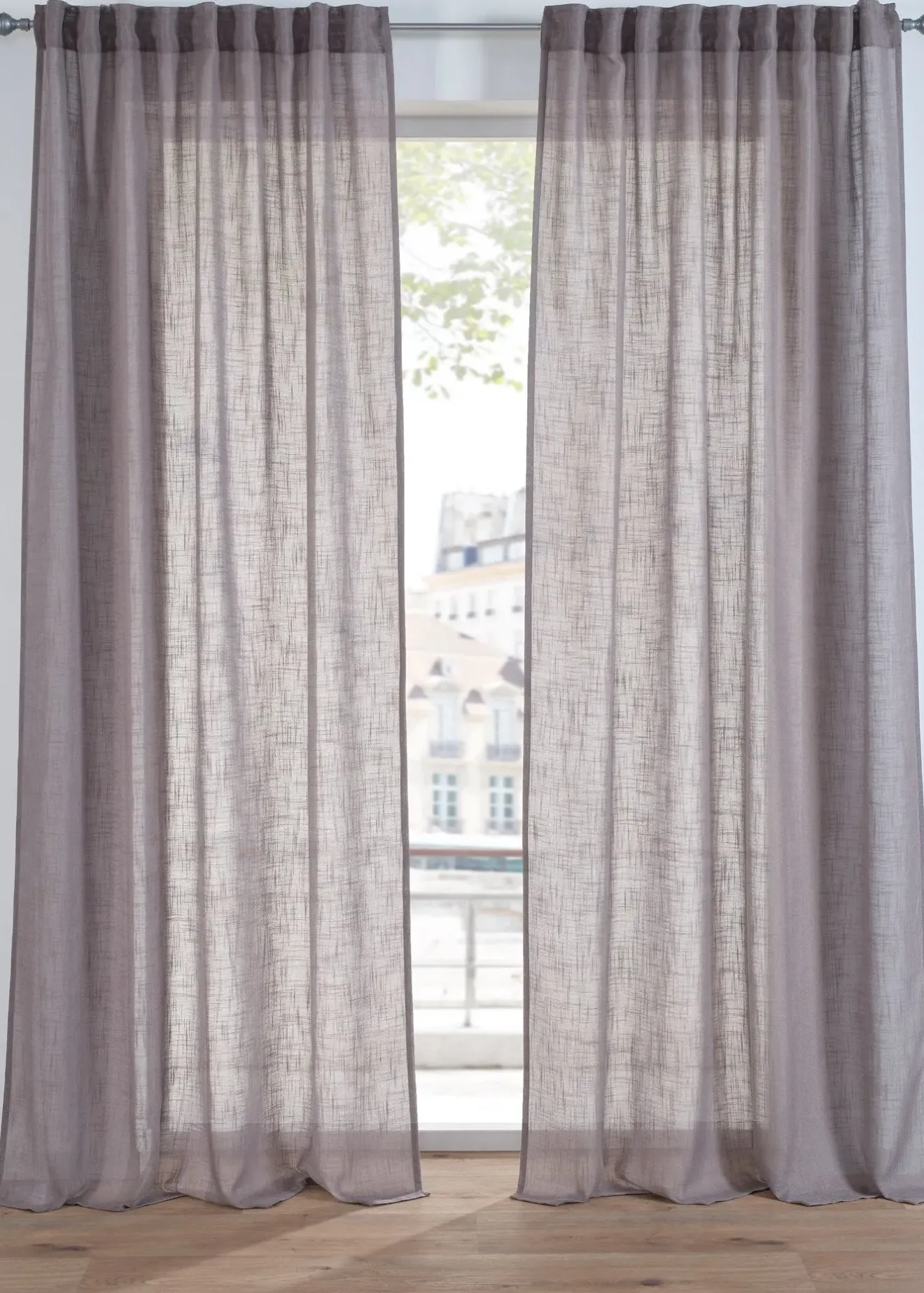 bonprix Salon·Rideaux & Voilages|Rideaux Classiques|Rideau aspect lin normal et extra large (1 pce)